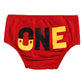 Fymnsi Baby Boys 1St Birthday Cake Smash Costume Photo Props 4Pcs Outfits Suspender Bloomers Bowtie Headband Red 6-12 Months