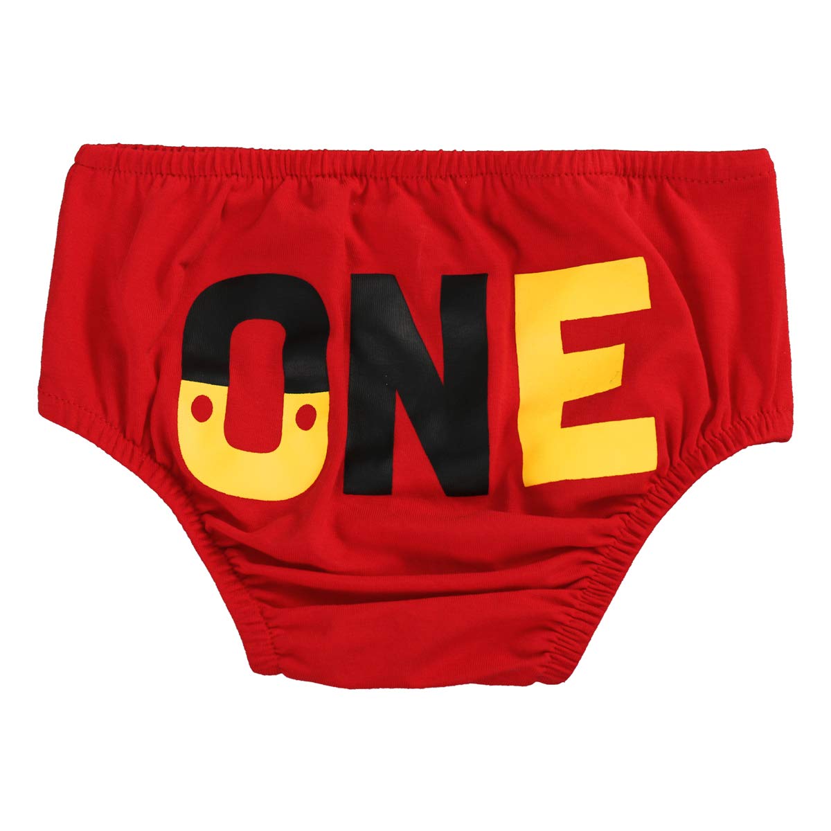 Fymnsi Baby Boys 1St Birthday Cake Smash Costume Photo Props 4Pcs Outfits Suspender Bloomers Bowtie Headband Red 6-12 Months