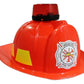Nicky Bigs Novelties Fireman Helmet With Siren Light And Sounds - Red, One Size, Plastic, For Firefighter Costume, Teens, Hallow