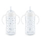 NUK Learner Straw Cup, 10oz, 2-Pack - Toddler Sippy Cup with Soft Straw for Easy Drinking, Suitable for Ages 8 Months and Up, Ti