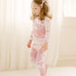 Vaenait Baby Kids Junior 100% Cotton Sleepwear Pajamas 2Pcs Set Tiedye-Milkpurplepink-251 Jm