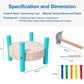OUJILA Wooden Baby Workbench Pounding Hammer Toy for Toddlers,STEM Educational Preschool Learning Toys for Kids