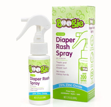 Boogie Diaper Rash Cream Spray For Baby, Travel Friendly No-Rub Touch Free Application For Sensitive Skin, Over 200 Sprays Per B