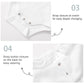 Pureborn Baby Girls Organic Cotton Bodysuit Infant Girl Ruffled Collar Long Sleeve White Spring Fall 12-18 Months