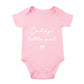 Sproutjoy DaddyS Little Girl Baby Bodysuit Daddys Little Girl Baby Bodysuit Daddy Girl Baby Outfits Baby Girl Romper, Pink, 3 M