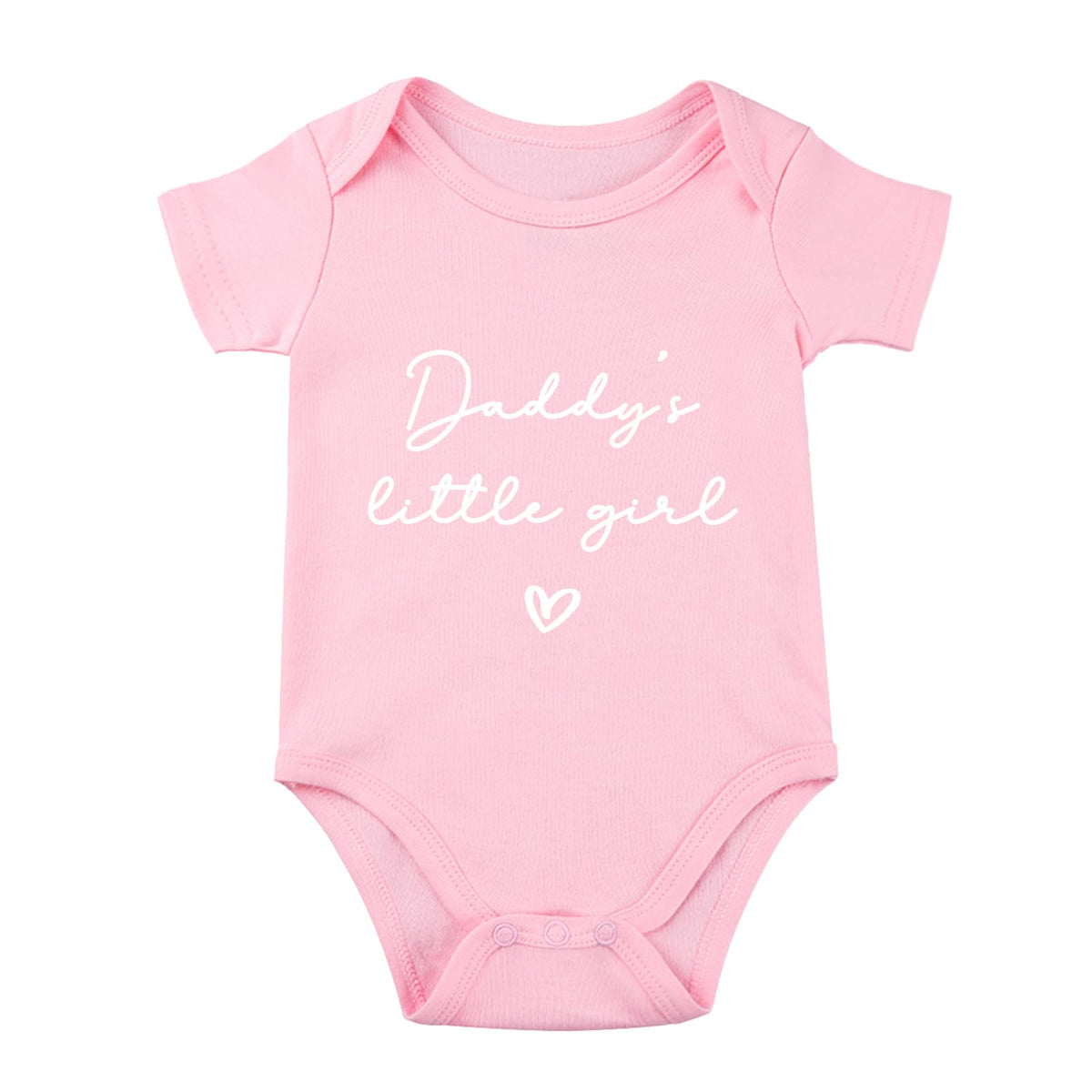 Sproutjoy DaddyS Little Girl Baby Bodysuit Daddys Little Girl Baby Bodysuit Daddy Girl Baby Outfits Baby Girl Romper, Pink, 3 M