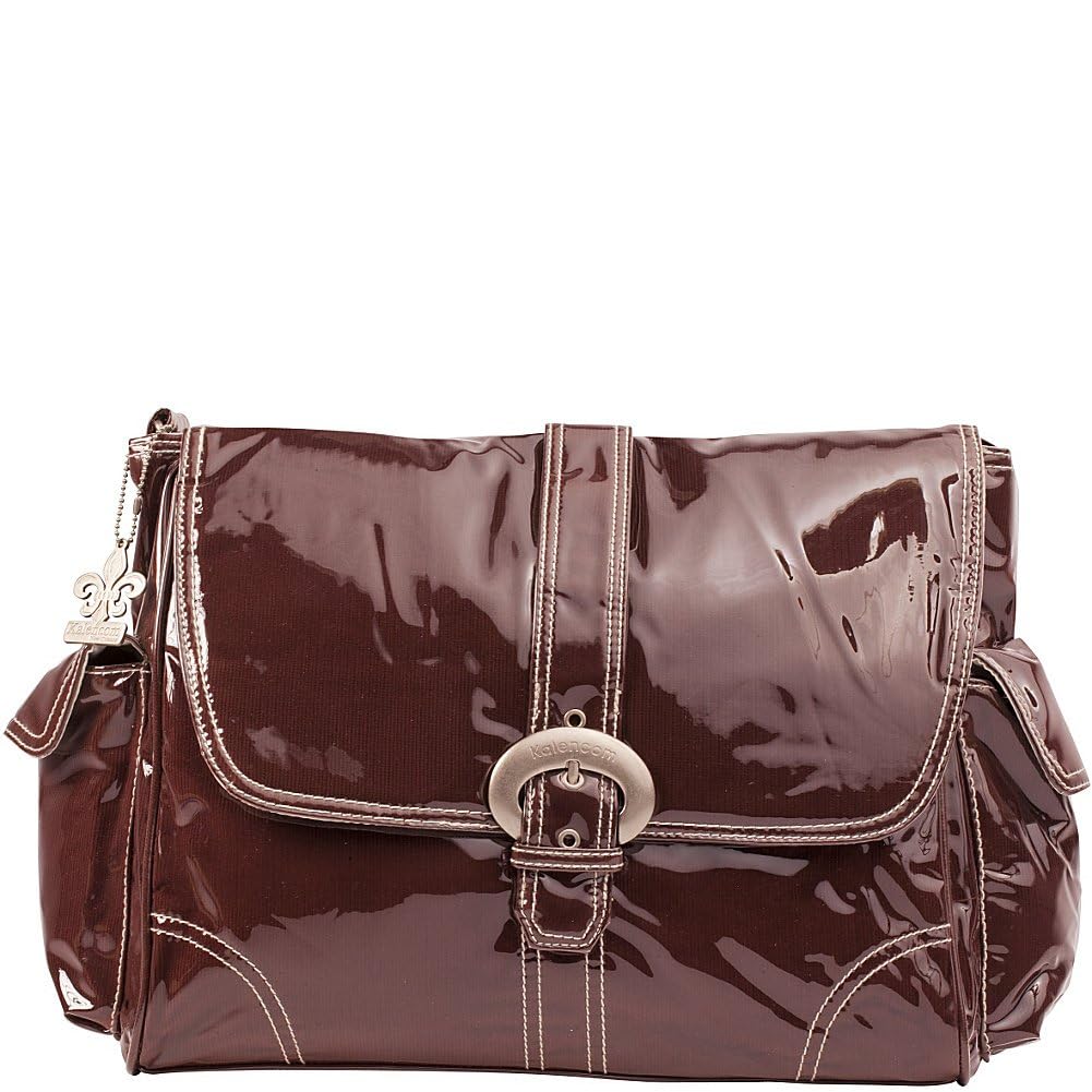 Kalencom Laminated Buckle Bag, Chocolate Corduroy