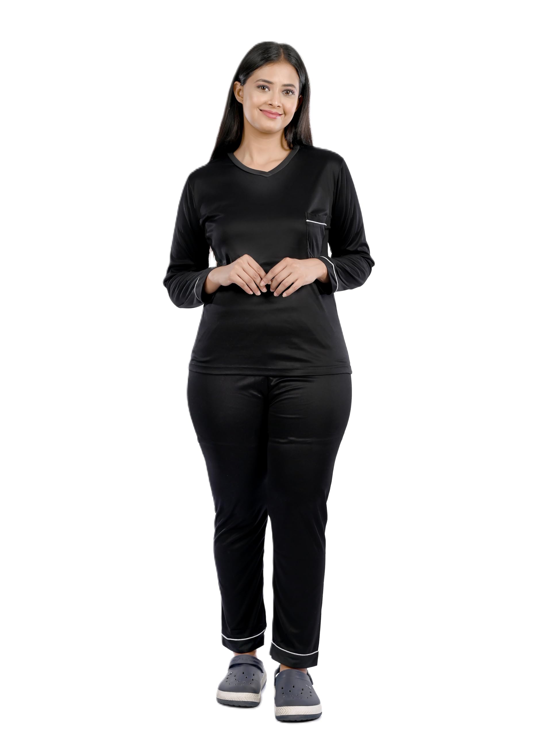 MUKHAKSH (Set Girls Little Angel Beautiful Black Summer Night Suit for Sleepwear/Nightwearvery Comfortale