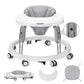 Uuoeebb Baby Walker with Wheels, One-Touch Folding Baby Walkers, Anti-Roll 8-Wheels with Brake, 7-Speed Height Adjustment with L