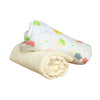 Coocuddle Bamboo Muslin Swaddle  Set of Two, Organic Cotton, Soft & Breathable, Ideal for Newborns, Swaddling, Baby Sleep, Dail