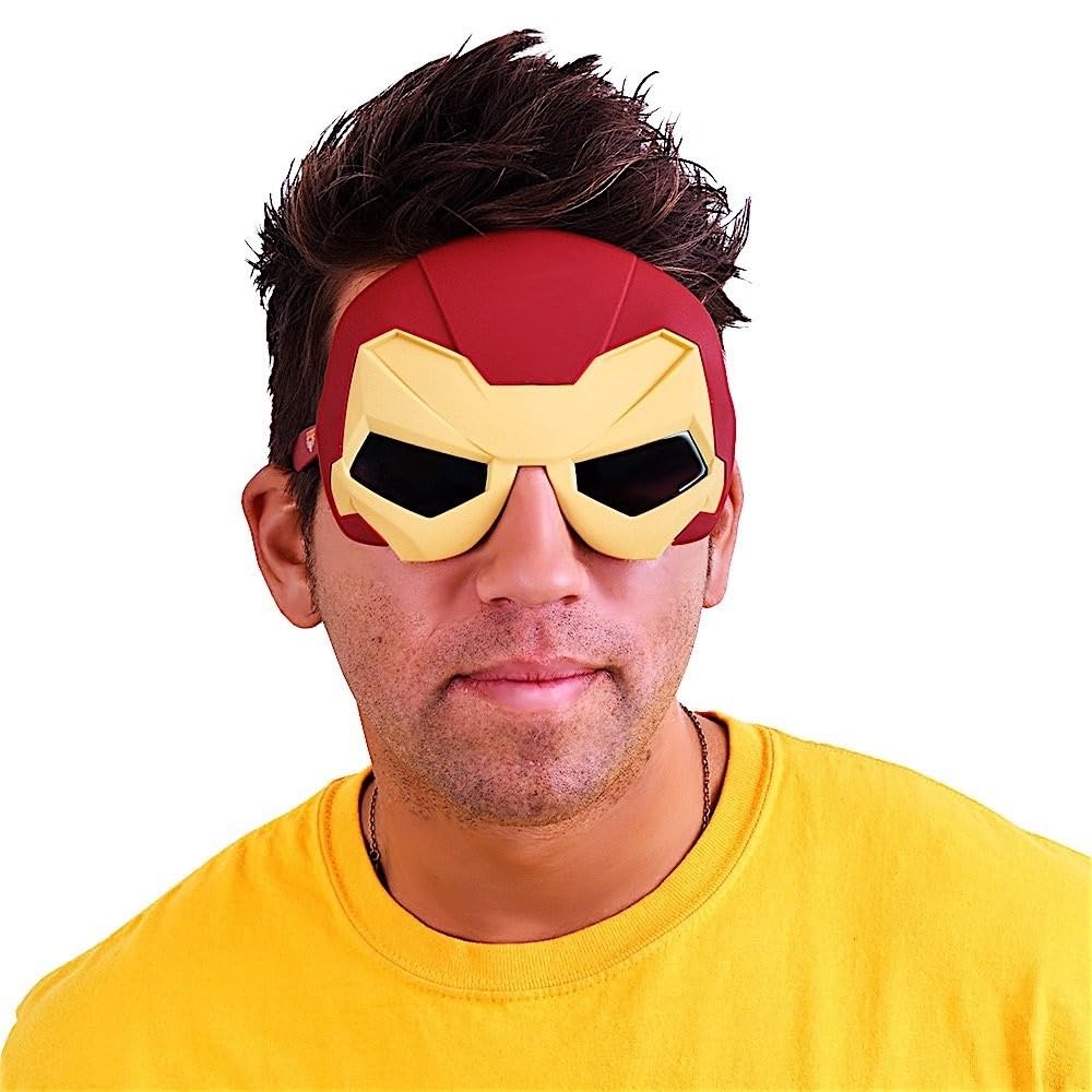 Sun-Staches Marvel Official Iron Man Sunglasses | Costume Accessory | Uv400 | One Size Fits Most