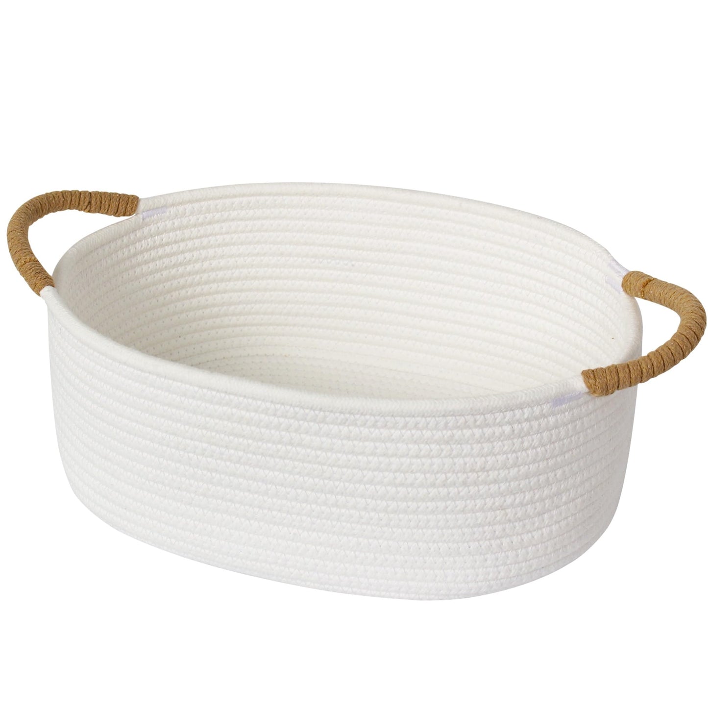 WILLITAT Baskets for Gifts Empty, Small Woven Cotton Rope Gift Basket for Organizing, Cute Cat Dog Toy Bin Box, Baby Nursery Sto