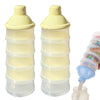Manwetye 2 Pcs 5 Layers Baby Milk Powder Pots, Formula Dispenser Portable Milk Powder Formula Dispenser Container Pot Box Milk C