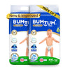 Bumtum Baby Diapers | Pant Style Baby Diapers Double Extra Large Size, 104 Count | Double Layer Leakage Protection Infused With 
