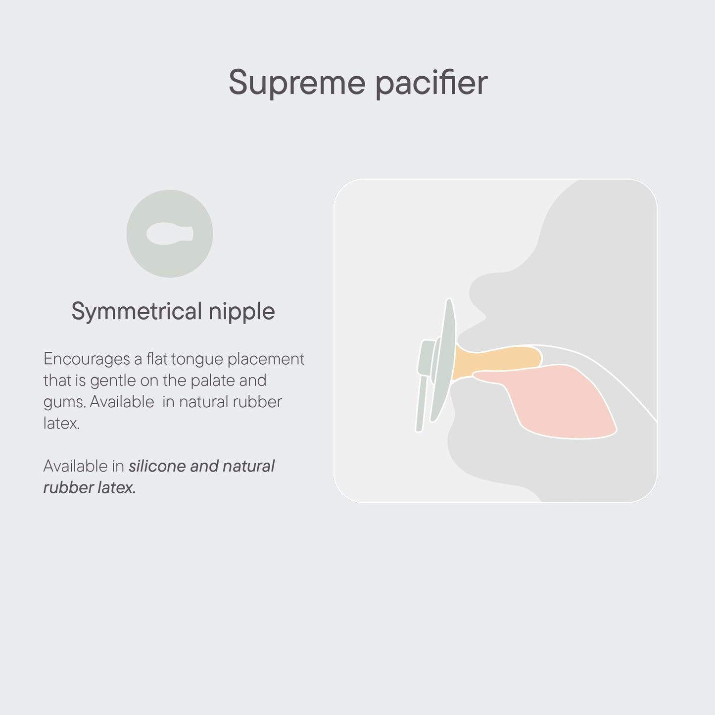 Bibs Supreme Pacifier 4-Pack, Bpa Free Dummy Pacifier, Symmetrical Nipple. Silicone, Made In Denmark, Size 1 (0-6 Months), Mocha