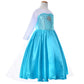 Party Chili Princess Costume For Girls Dress Up With Accessories For Little Girls 8-9 Years 140 Sky Blue