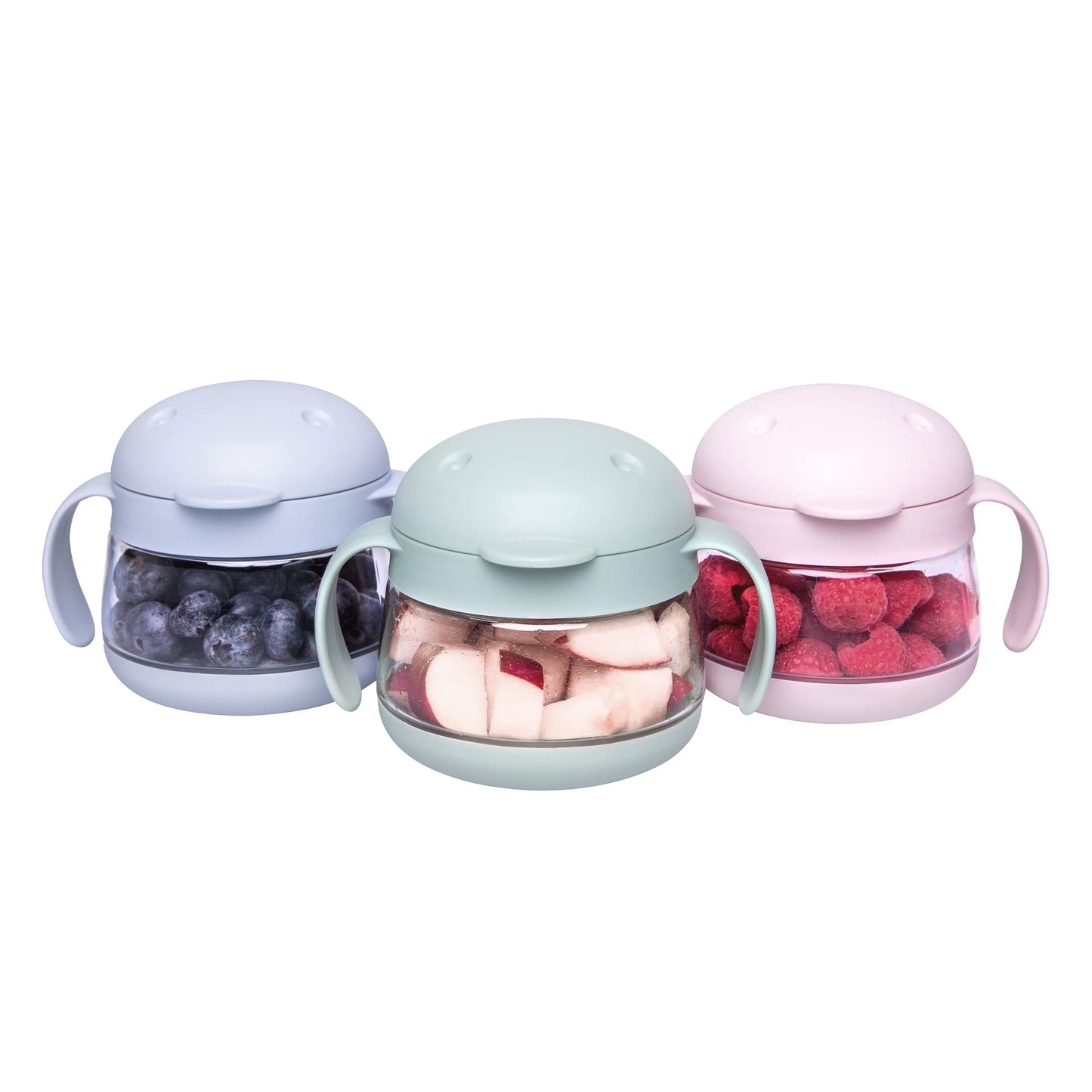 Ubbi Tweat No Spill Snack Container for Kids, BPA-Free, Toddler Travel Cup, Cloudy Blue