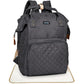 Packnbuy Stylish Diaper Bag For Mothers For Travel With Changing Mat, Maternity Bag With Insulated Bottle Pockets And Multiple P