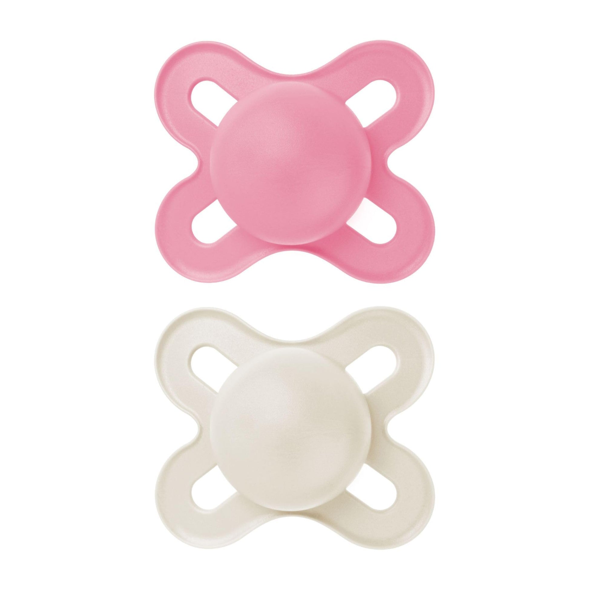 Mam Original Start Matte Newborn Baby Pacifier, Best Pacifier For Breastfed Babies, Sterilizer Case, Girl, 0-3 Months (Pack Of 2