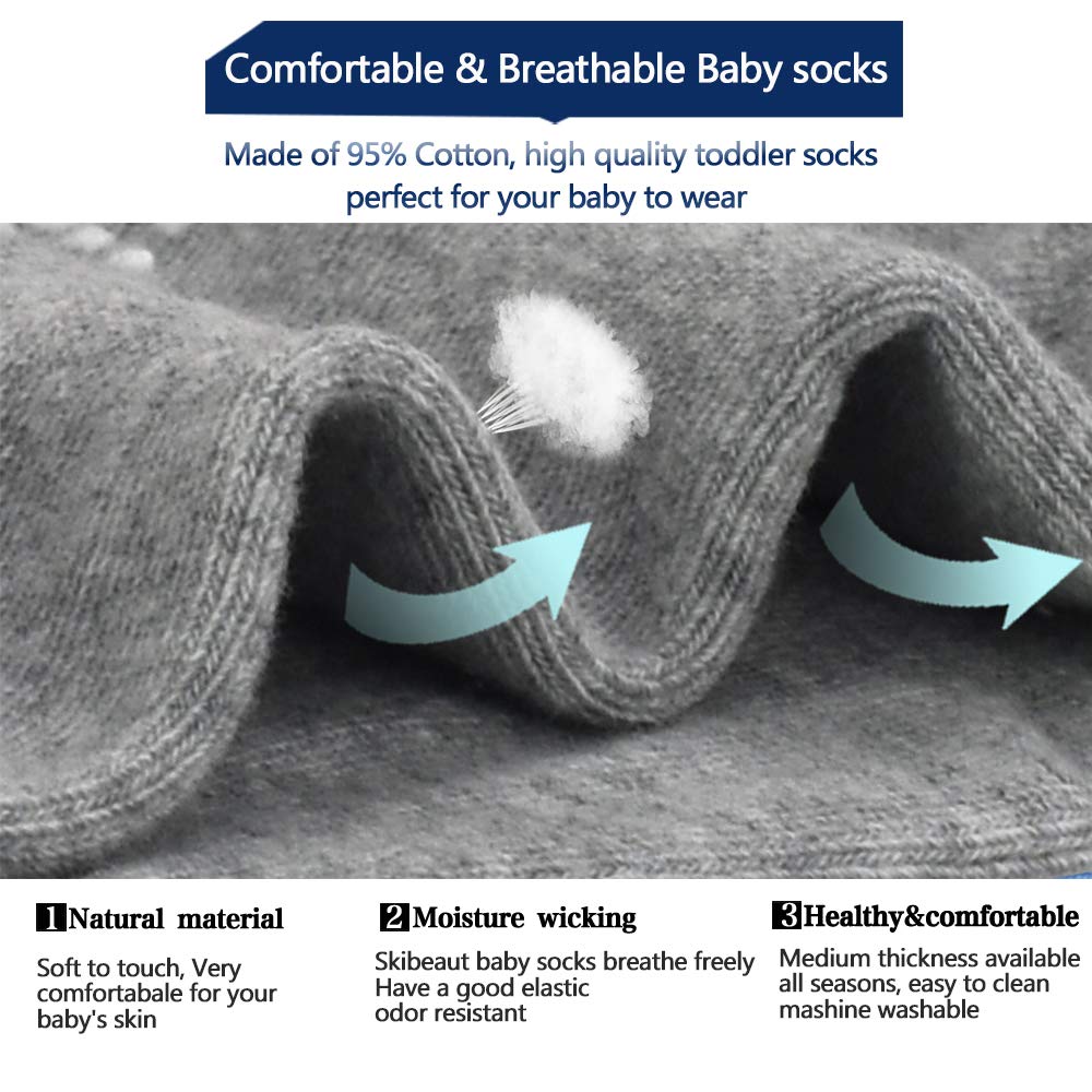 Non Slip Kids Ankle Socks, Toddler Kids Low Cut Socks For Boys Girls(3-5Years Old), 12 Pairs Kids Anti Skid Sticky Ankle Socks