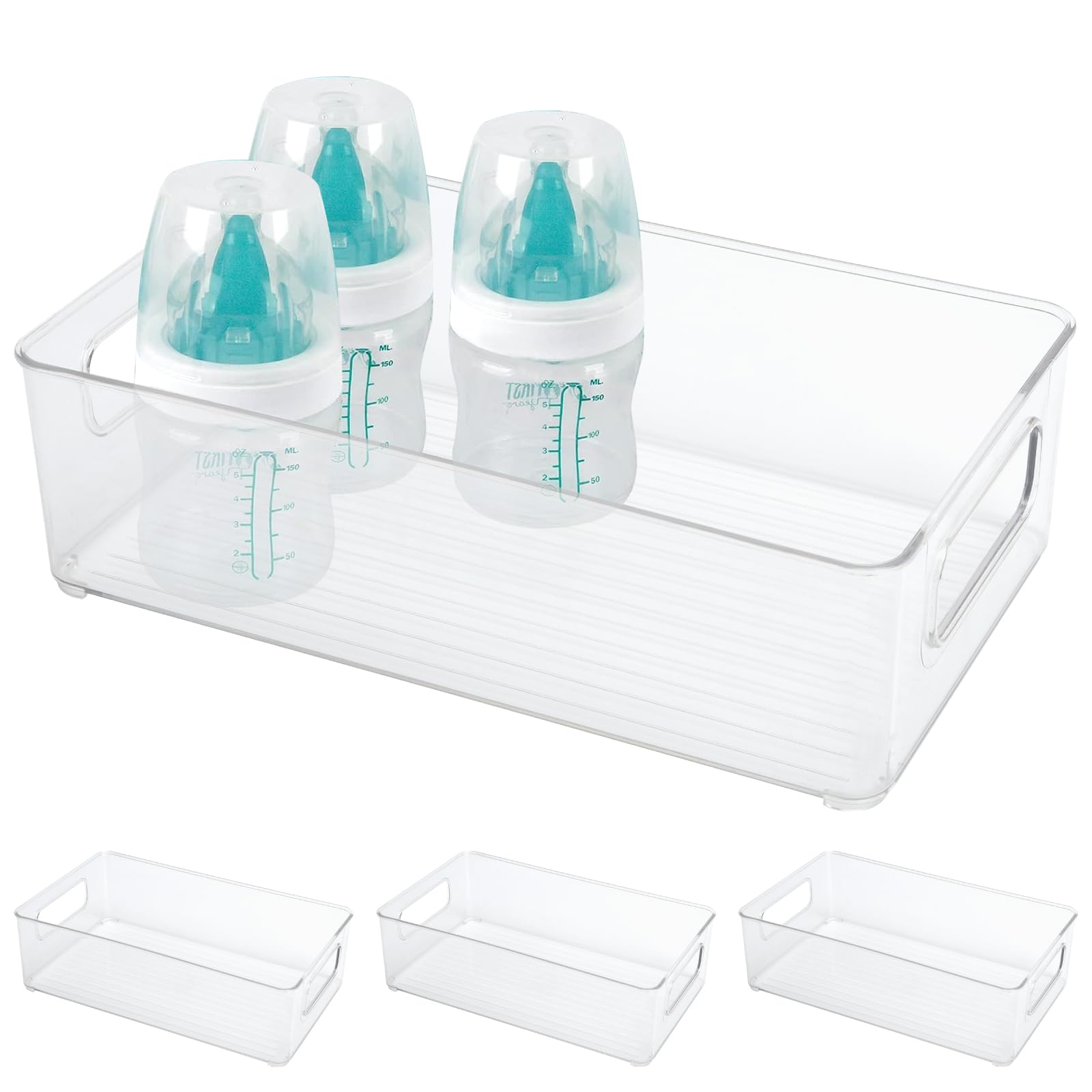 Yeebeny Baby Bottle Organizer - Plastic Storage Center For Baby Bottles And Food Jars - Perfect For Cabinet, Pantry, And Refrige