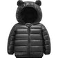 Toddler Baby Girl Winter Puffer Jacket Coat Hooded Light Weight Padded Outwear Black 3-4T