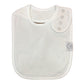 Isabeli Organic Cotton Toddler Drool Bibs 4 Pack - White