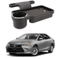 Oshotto (FT04) Foldable Car Auto Headrest Rear Back Seat Table Drink Food Cup Tray Holder Compatible with Toyota Camry  Black