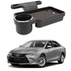 Oshotto (FT04) Foldable Car Auto Headrest Rear Back Seat Table Drink Food Cup Tray Holder Compatible with Toyota Camry  Black