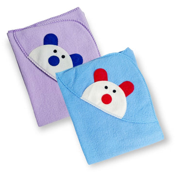 First Kick Baby Blankets Newborn Combo Pack of Rainbow A/C Blanket for Baby Wrapper for Baby Boys and Baby Girls, Pack of 2 Blur