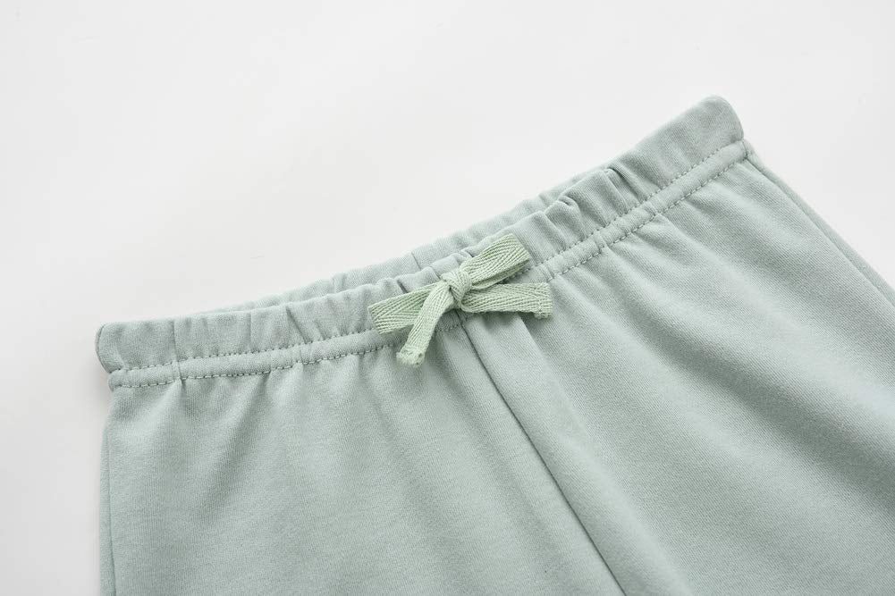 Suyeorli Baby Boys Girls 3 Pack Shorts Cotton Soild Color With Drawstring 3-24 Months (12-18 Months, D)