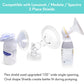 Replace Flanges 2-Pack Of 19Mm Breast Shields Compatible With Lansinoh, Medela, Spectra Breast Pumps, Pump Parts For Medela Brea