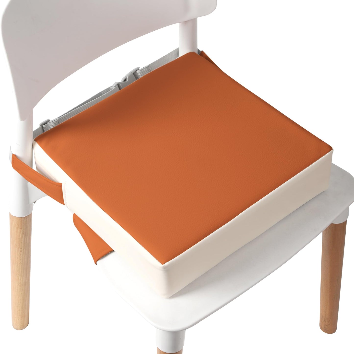 E1F1Nn Dot Toddler Booster Seat For Dining Table (Pu Material),Portable Kids Booster Seat With Safety Buckles, High Cushion For