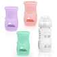 4 Pack Silicone Sleeves For Avent Natural Glass Baby Bottles, Anti Breakage Baby Bottle Holder, Compatible With Philips Avent Gl