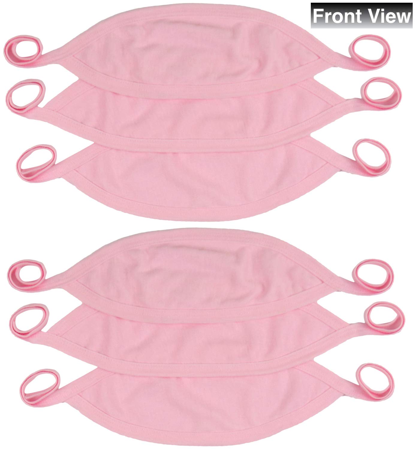 Tobeinstyle Babies' 6-Pack Comfortable Newborn Baby Belly Binder - Pink - One Size