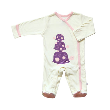 Babysoy O Soy Footie, 6-12M (Turtle/Petal)