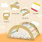 Infans 4 In 1 Arch Climbing Toys For Toddlers, Montessori Wooden Arch Climber Ladder Structure And Rocker With Cushion Pad, Wald