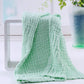 MomS Home Cotton Baby Super Soft Absorbent Muslin 6 Layer Wash Towel 100X100 Cm, (03 Years) Green