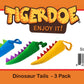 Tigerdoe Dragon Tails - Dinosaur Costume - Dragon Tail Theme Party - Dress Up - Animal Tails (Blue, Green & Yellow Tail)