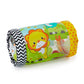 Infantino Jungle Peek & Roll - Encourages Crawling, Inflatable Activity Toy with Bouncing Balls Inside, Fun & Friendly Animal Ch