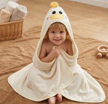 Butterthief Hooded Baby Wrapper Cum Baby Bath Towel - Super Soft Fur Newborn Baby Blanket, Infant Swaddle Wrap & Kids Hooded Tow