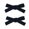 Cute 3.2' Black Assorted Velvet Bow Hair Clips For Baby Girls, Toddlers, Kids, And Teens - 2 Pack