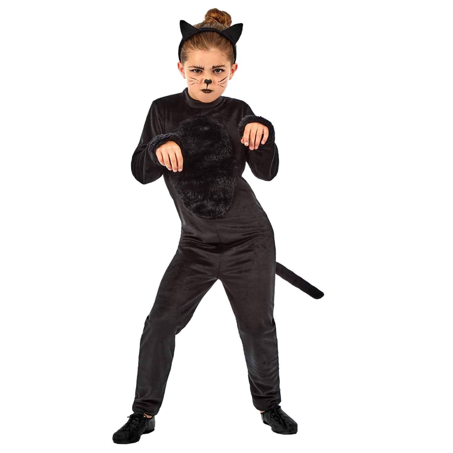 Fun Shack Black Cat Costume For Girls, Black Cat Costume Girls, Black Cat Kids Costume Girls, Black Cat Halloween Costume