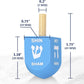 Zion Judaica Colored Wooden Dreidels 1.75' Medium Size Driedel 10 Pack Drydels In A Ziplock Bag Bulk Pack Colorful Dreidels Spi