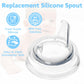 Sippy Spout Nipples Compatible With Philips Avent Natural Bottles, My Grippy Spout And Natural Trainer Sippy Cup, Soft Clear Foo
