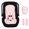 Infant Car Seat Insert Boy Girl, 3 In 1 Newborn Carseat Insert With Strap Pads,Car Seat Head Support For Baby Strollers, Swings,
