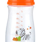Nuby Wide Neck Bottle With Anti-Colic Air System 1 Count (Orange)