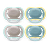 Philips Avent Ultra Air Pacifier - 4 X Light, Breathable Baby Pacifiers For Babies Aged 18 Months Plus, Bpa Free With Sterilizer