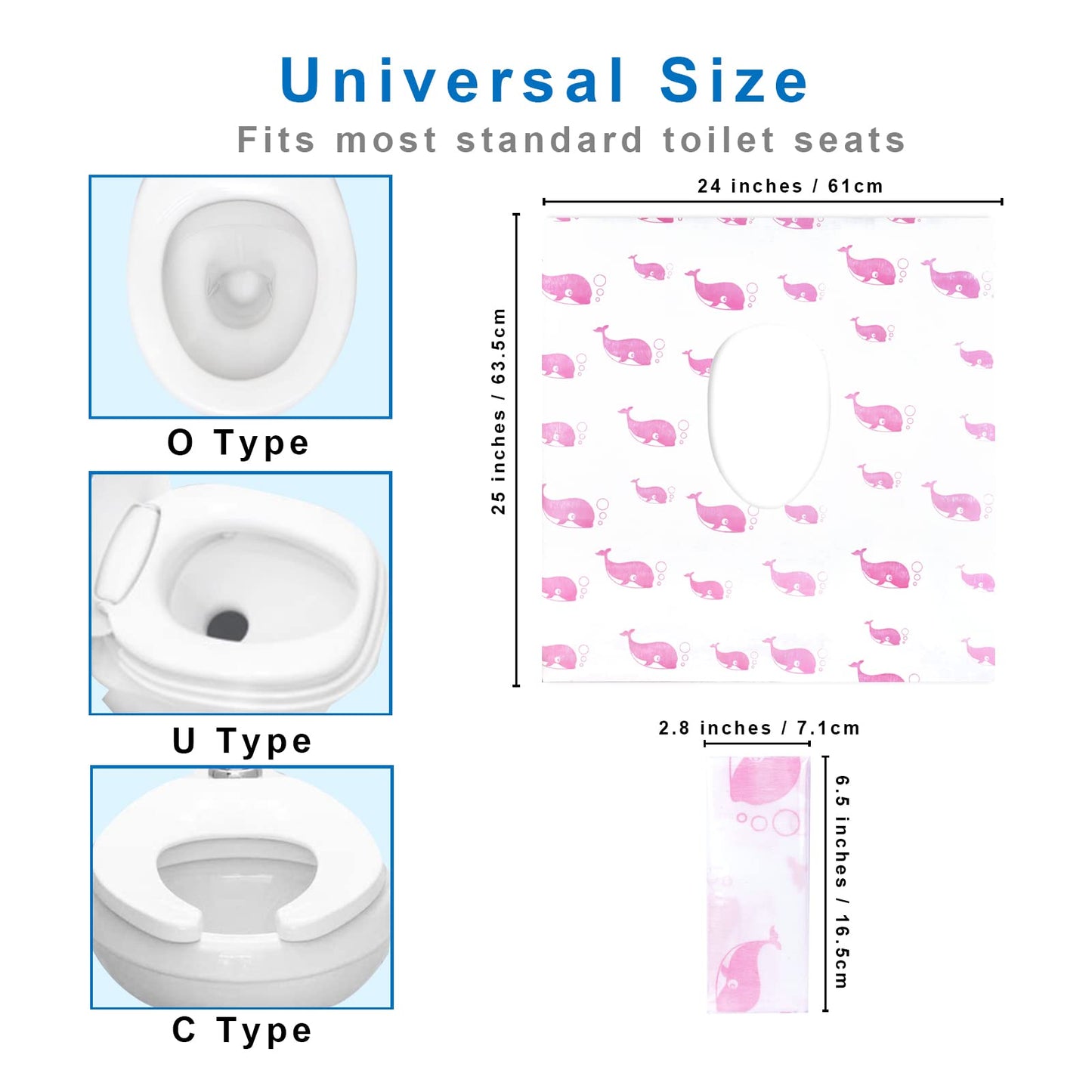 21 Pack Toilet Seat Covers Disposable, Extra Large Disposable Toilet Seat Covers For Adults, Individually Wrapped Potty Training