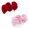 Yanjie Hairband - Velvet Bows For Baby Girls, Soft Handmade Headbands, Ideal Gifts For Toddlers, Girls Infant, Kids, 2 Pack - Re
